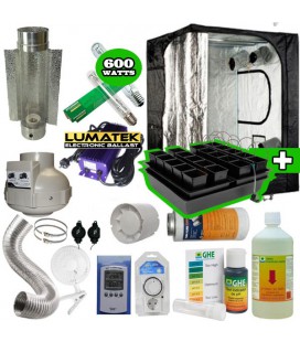 PACK COMPLET CHAMBRE DE CULTURE DE LUXE POUR L'HYDRO, 600 WATTS