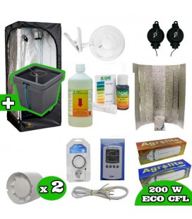 PACK COMPLET CHAMBRE DE CULTURE POUR L'HYDRO, 200 WATTS CFL