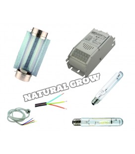 KIT 250 WATT AVEC 2 AMPOULES MH ET HPS REFLECTEUR COOLTUBE