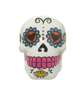 CENDRIER MEXICAN SKULL BLANC